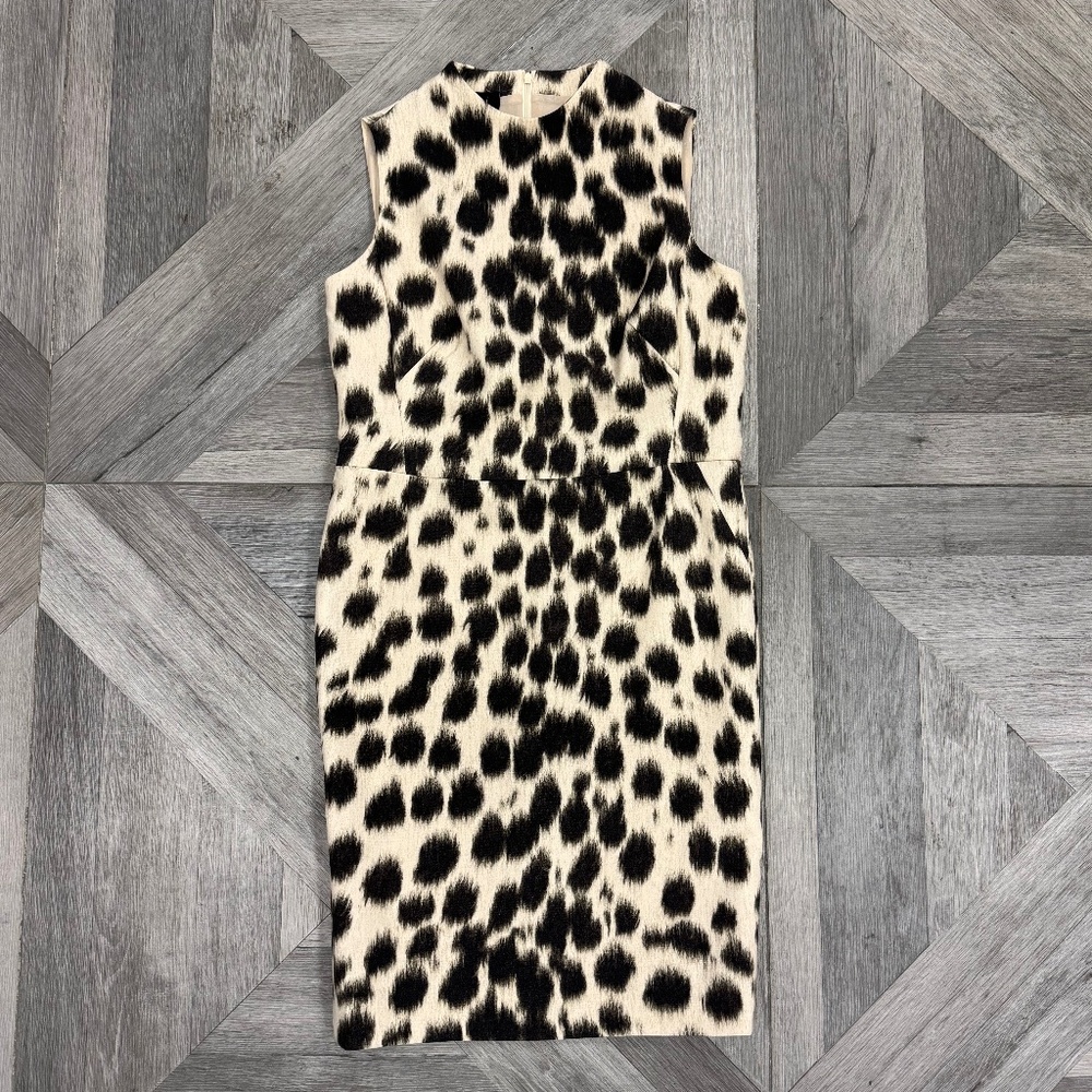 Akris sleeveless leopard dress
